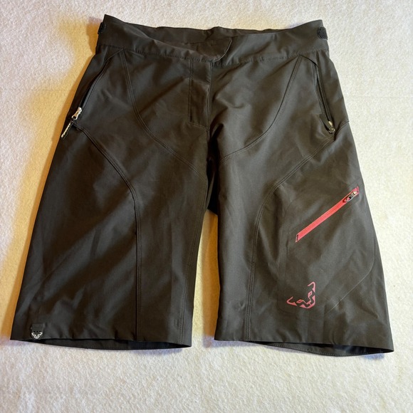 Dynafit Transalper M Bike Shorts Mens Medium Gray Pink Zip Pockets Athletic - Picture 1 of 9